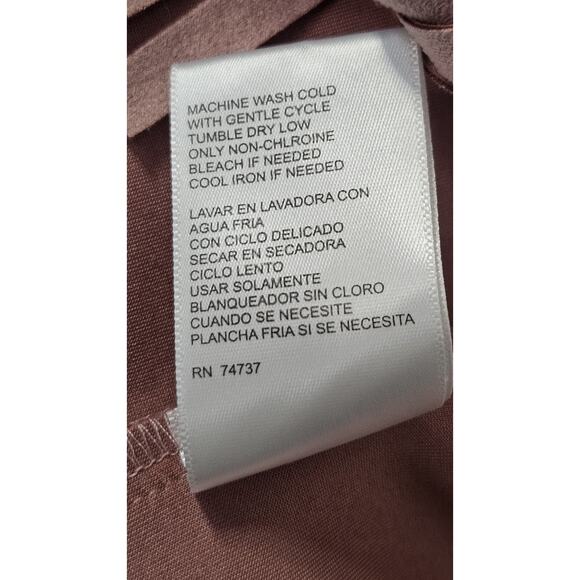 Shelby & Palmer Blush Pink Faux Suede Stretch Sheath Dress 14 Fringe Hem - Picture 9 of 9